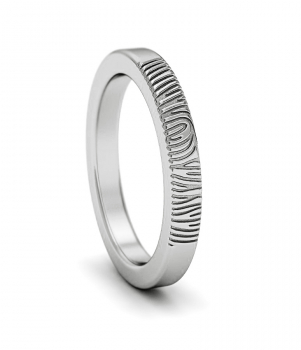 Кольцо с отпечатком пальца (Мод. 103)